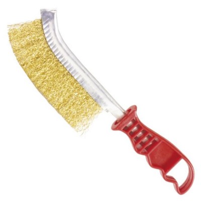 CEPILLO ALAMBRE LATONADO 250MM MANGO PLÁSTICO