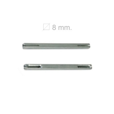 CUADRADILLO PARA MANILLAS 8X100MM CON RANURA ZINC