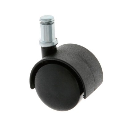RUEDA Ø40MM ESPIGA PRESIÓN Ø11X22MM NEGRA 