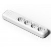 BASE ENCHUFE MÚLTIPLE 4 TOMAS SIN CABLE BLANCA FAMATEL 2524