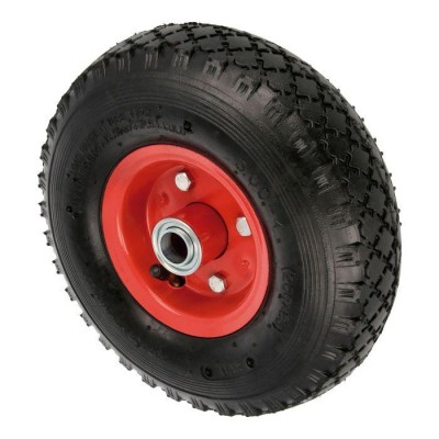RUEDA CARRETILLA TRANSPORTE NEUMÁTICA Ø260X85MM EJE Ø20MM