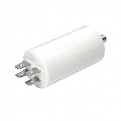 CONDENSADOR ARRANQUE MOTOR 6MF 450V 50/60HZ ESPIGA M8