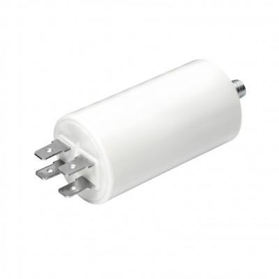CONDENSADOR ARRANQUE MOTOR 20MF 450V 50/60HZ ESPIGA M8