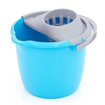 CUBO FREGONA REDONDO 14L PLASTIKEN NATURE AZUL