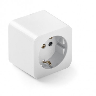 BASE ENCHUFE SUPERFICIE 2P+T 16A CERÁMICA BLANCO FAMATEL 2301