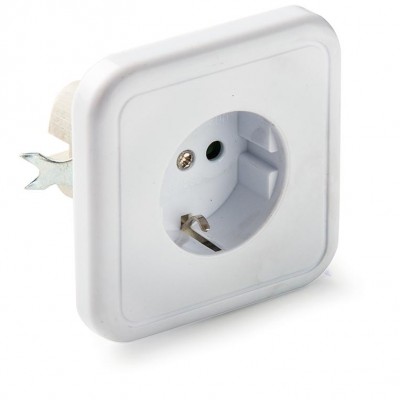 BASE ENCHUFE SCHUCO EMPOTRAR 2P+T 16A PORCELANA FAMATEL 2300