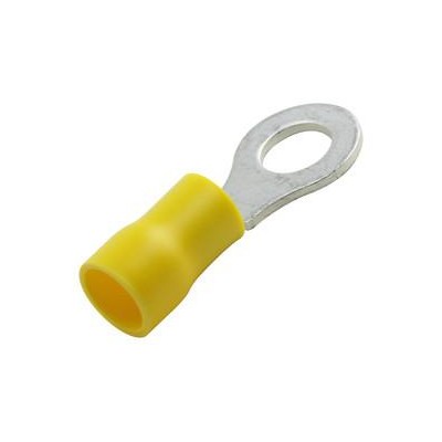 TERMINAL FASTON REDONDO AISLADO Ø6,4MM 4-6MM AMARILLO