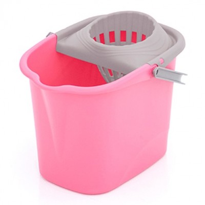 CUBO FREGONA RECTANGULAR 16L PLASTIKEN NATURE ROSA