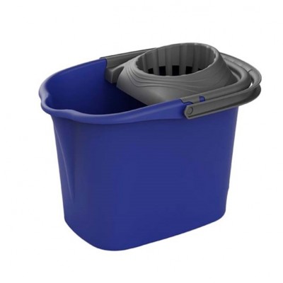 CUBO FREGONA RECTANGULAR 16L PLASTIKEN NATURE AZUL