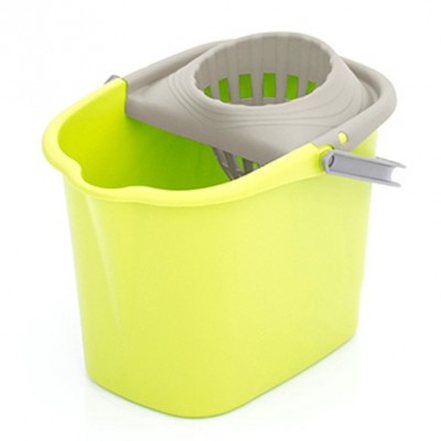 CUBO FREGONA RECTANGULAR 16L PLASTIKEN NATURE PISTACHO