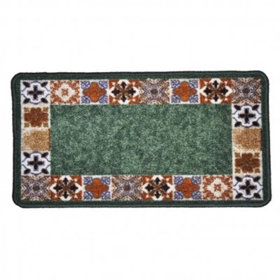 ALFOMBRA 67X150CM MOSAICO VERDE