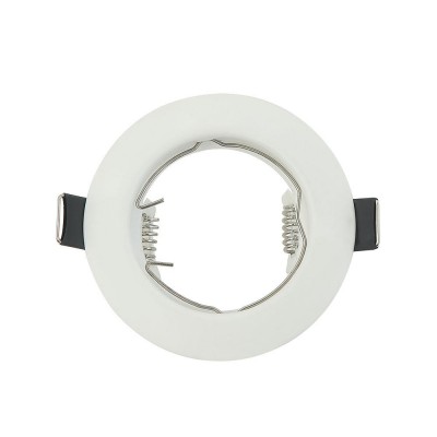 ARO EMPOTRABLE REDONDO Ø8CMS GU10 BLANCO MAGURA