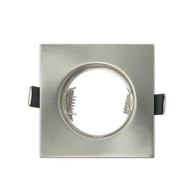 ARO EMPOTRABLE CUADRADO 8,2CMS GU10 NIQUEL MAGURA