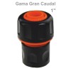 CONECTOR RÁPIDO GRAN CAUDAL MANGUERA Ø25MM 1"