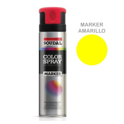 PINTURA SPRAY SOUDAL MARCADOR AMARILLO FLUORESCENTE 500ML
