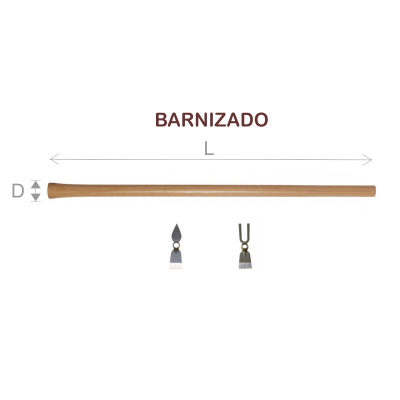 MANGO MADERA AZADILLA Ø35X900MM BARNIZADO