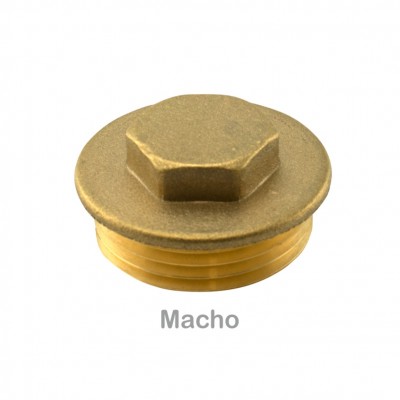 TAPÓN LATÓN MACHO 1/4"