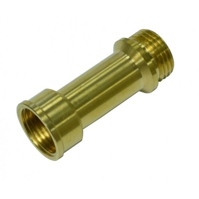 ALARGADERA LATÓN M-H 1/2" X 5 CM DORADA