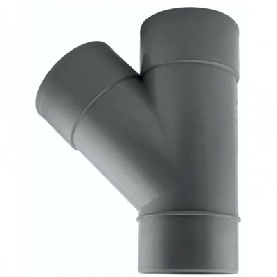 DERIVACIÓN SIMPLE "Y" PVC 45º M-H-H 160MM