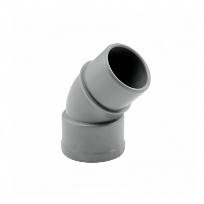 CODO PVC MACHO-HEMBRA 45º 32MM