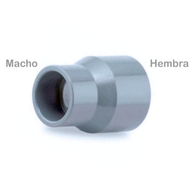 MANGUITO UNIÓN PVC 40MM MACHO-HEMBRA