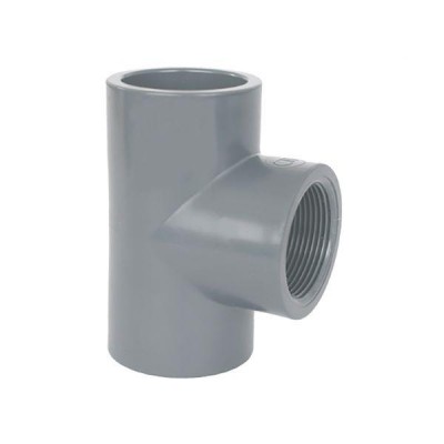 DERIVACIÓN TE MIXTA PVC PRESIÓN 75MM X HEMBRA 21/2" PEGAR-ROSCAR