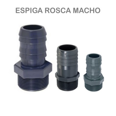 ESPIGA MANGUERA PVC PRESIÓN MACHO 11/4"