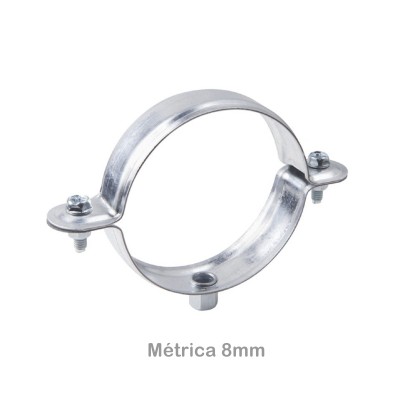 ABRAZADERA GALVANIZADA 75MM M8MM