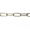 CADENA LÁMPARA GRABADA LATONADA Ø3,4MM 43X15MM 1 METRO