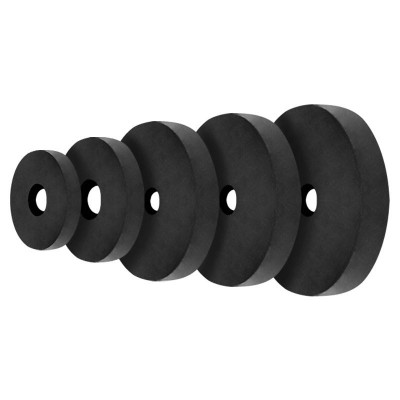 SOLETA GRIFO PERFORADA GOMA NEGRA Ø12MM