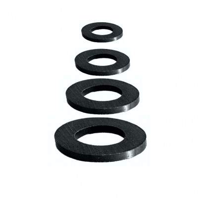 JUNTA PLANA GOMA NEGRA 3/8" ANCHA