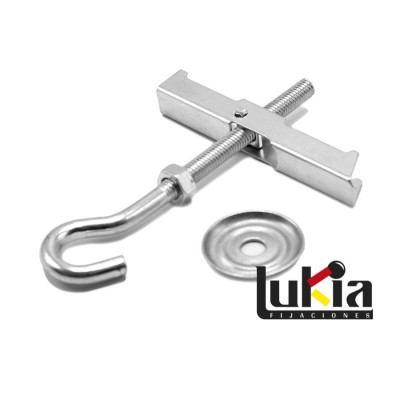 TACO BASCULANTE GANCHO M6MM Ø16 ZINC