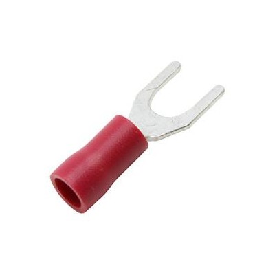TERMINAL FASTON HORQUILLA AISLADO 5,3MM ROJO