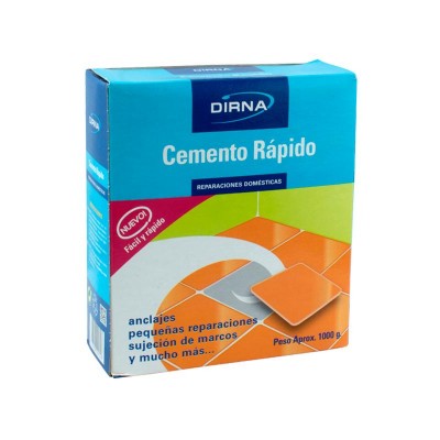 CEMENTO RÁPIDO GRIS 1KG DIRNA