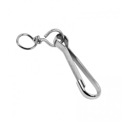 MOSQUETÓN TORNIQUETE CON QUITAVUELTAS 50MM NIQUEL