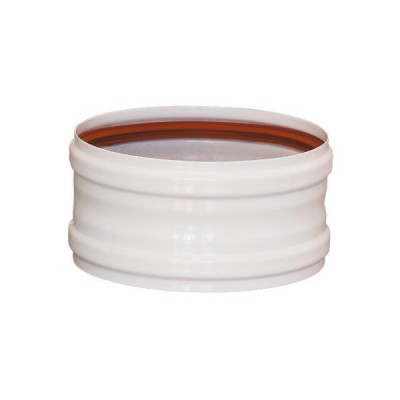 MANGUITO UNIÓN TUBO GAS ALUMINIO Ø111MM BLANCO