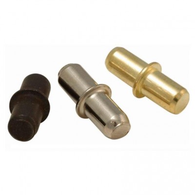 SOPORTE ESTANTE PERNO METAL DOBLE Ø5X16MM CROMO