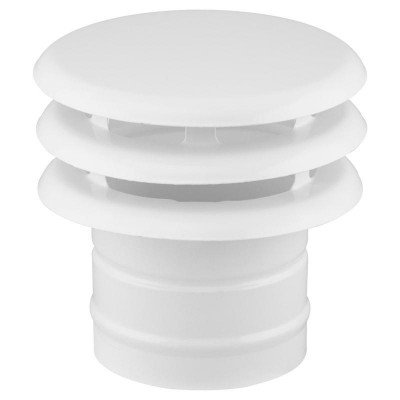 DEFLECTOR GAS CHAPA Ø110MM LACADO EPOXI BLANCO
