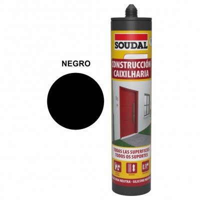 SILICONA NEUTRA NEGRA 290ML SOUDAL