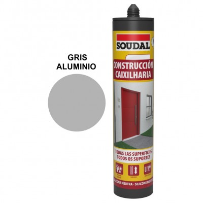 SILICONA NEUTRA ALUMINIO 290ML SOUDAL