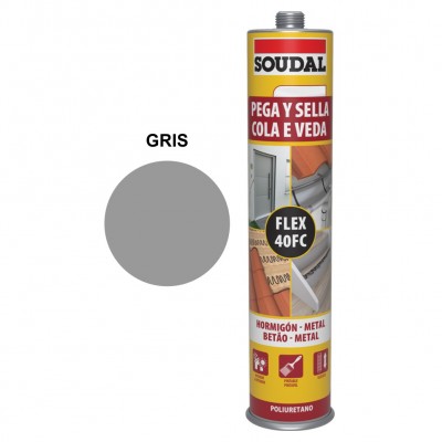 MASILLA POLIURETANO GRIS 290ML SOUDAL