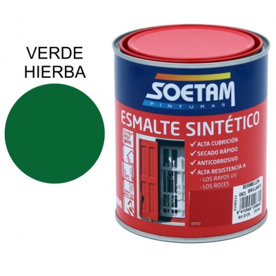 SOETAM ESMALTE SINTÉTICO VERDE HIERBA BRILLANTE 750ML