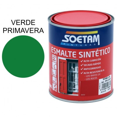 SOETAM ESMALTE SINTÉTICO VERDE PRIMAVERA BRILLANTE 750ML