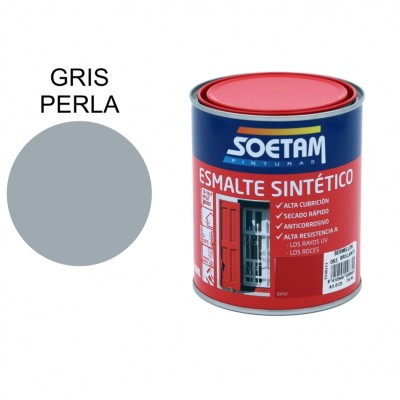SOETAM ESMALTE SINTÉTICO GRIS PERLA BRILLANTE 250ML
