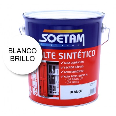SOETAM ESMALTE SINTÉTICO BLANCO BRILLANTE 4L