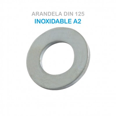 ARANDELA M8MM DIN 125 INOX A2