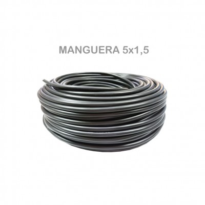 CABLE 5X1,5MM MANGUERA NEGRA RV-K 0,6/1KV (€/M)