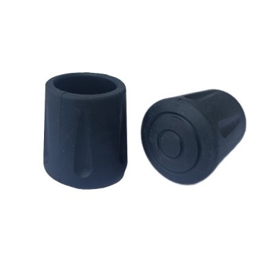 CONTERA REDONDA EXTERIOR Ø14MM CAUCHO NEGRO