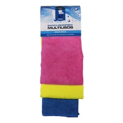 BAYETA MICROFIBRA 30X40CM 3UDS AZMARK