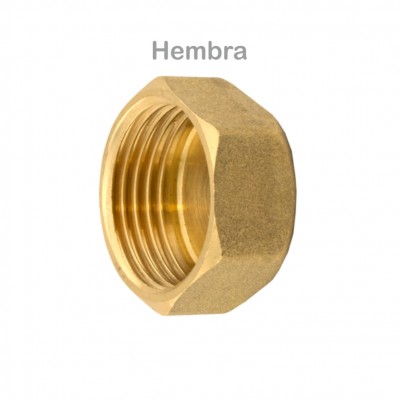 TAPÓN LATÓN HEMBRA 3/8"